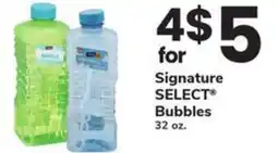 Safeway Signature select bubbles offer