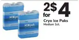 Safeway Cryo ice paks offer