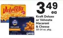 Safeway Kraft deluxe or velveeta macaroni & cheese offer