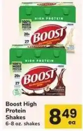 Safeway Boost high protein shakes offer