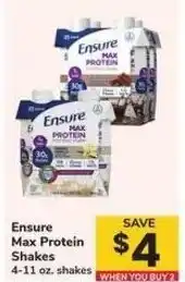 Safeway Ensure max protein shakes offer