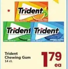 Safeway Trident chewing gum offer