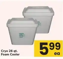 Safeway Cryo 26 qt. foam cooler offer