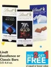 Safeway Lindt Excellence or Classic Bars offer