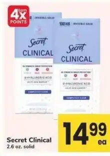 Safeway Secret clinical offer