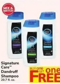 Safeway Signature care dandruff shampoo offer