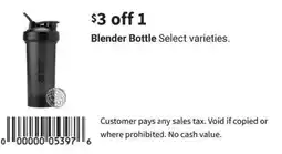 Walgreens Blender Bottle offer