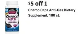 Walgreens Charco caps anti-gas dietary supplement offer