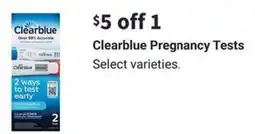 Walgreens Clearblue pregnancy tests offer