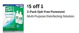 Walgreens 2-pack opti-free puremoist offer