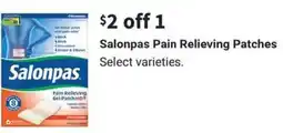 Walgreens Salonpas pain relieving patches offer