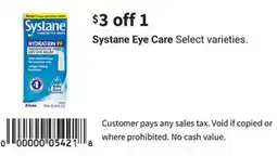 Walgreens Systane Eye Care offer