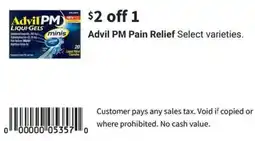 Walgreens Advil pm pain relief offer