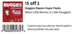 Walgreens Huggies diapers super packs offer