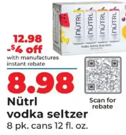 Hy-Vee Nütrl vodka seltzer offer