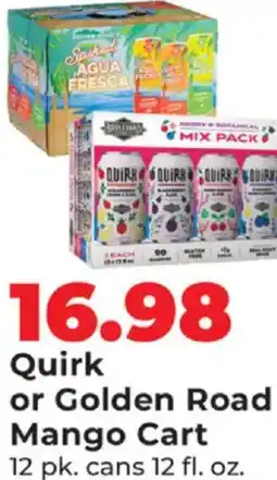 Hy-Vee Quirk or golden road mango cart offer