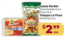 Los Altos Ranch Market Queso Borden Totopos La Finca offer