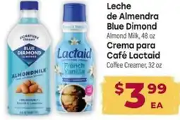 Los Altos Ranch Market Leche de almendra blue dimond crema para cafΓ© lactaid offer
