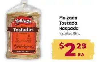 Maizada tostada raspada tostadas