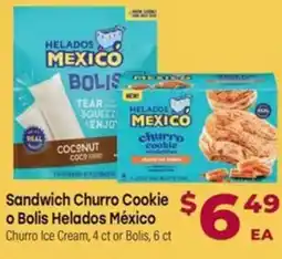 Los Altos Ranch Market Sandwich churro cookie o bolis helados mΓ©xico offer