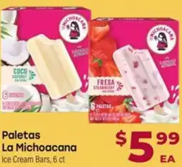 Los Altos Ranch Market Paletas offer
