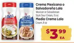 Los Altos Ranch Market Crema mexicana o salvadoreña lala offer