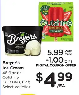 Ralphs Breyer's Ice Cream offer