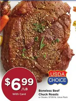 Ralphs Boneless Beef Chuck Roasts offer
