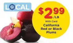 Ralphs California Red or Black Plums offer