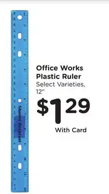 Ralphs Office Works Plastic Ruler offer