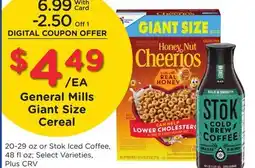 Ralphs General Mills Giant Size Cereal offer