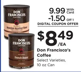 Ralphs Don Francisco's Coffee offer