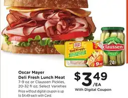 Ralphs Oscar Mayer Deli Fresh Lunch Meat offer