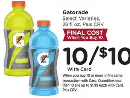 Ralphs Gatorade offer