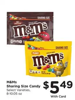 Ralphs M&Ms Sharing Size Candy offer