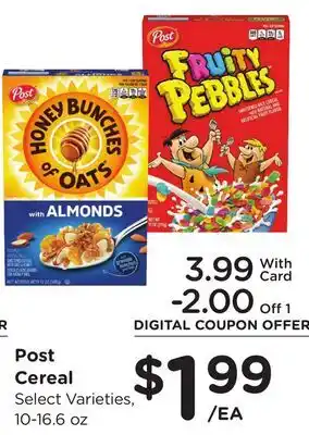 Ralphs Post Cereal offer