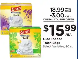 Ralphs Glad Indoor Trash Bags offer