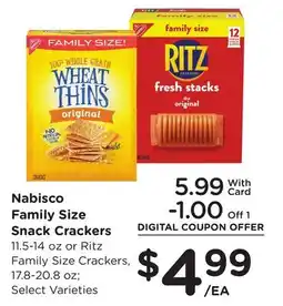 Ralphs Nabisco Family Size Snack Crackers offer