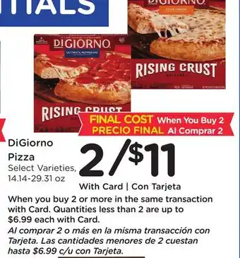 Ralphs DiGiorno Pizza offer