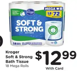 Ralphs Kroger Soft & Strong Bath Tissue offer