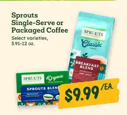 Sprouts Farmers Market Sprouts Single-Serve or Packaged Coffee offer