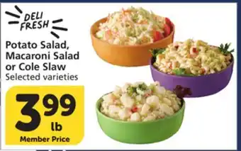 Vons Potato Salad, Macaroni Salad or Cole Slaw offer