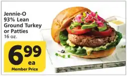 Vons Jennie-O 93% Lean Ground Turkey or Patties offer