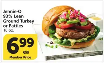Vons Jennie-O 93% Lean Ground Turkey or Patties offer