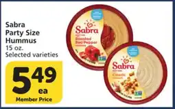 Vons Sabra Party Size Hummus offer