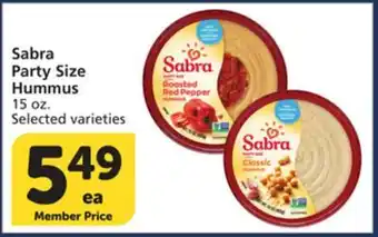 Vons Sabra Party Size Hummus offer