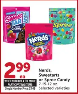 Vons Nerds, Sweetarts or Spree Candy offer