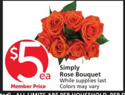 Vons Simply Rose Bouquet offer