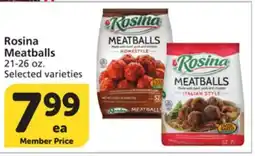 Vons Rosina Meatballs offer
