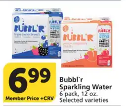 Vons Bubbl'r Sparkling Water offer